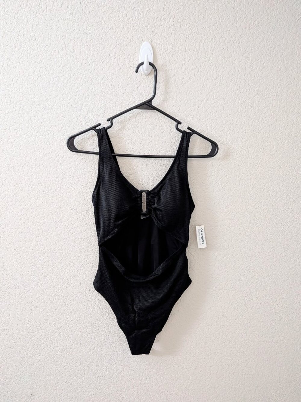BNWT Old Navy black one piece cut out swimsuit - Size XS